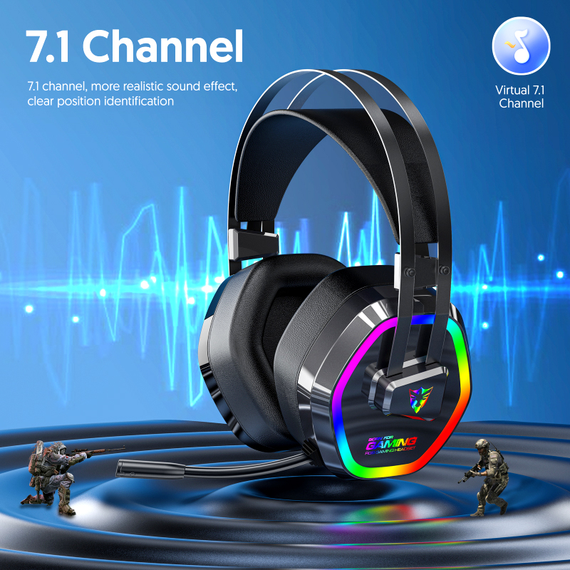 g608 usb wired rgb gaming headset with 7.1
