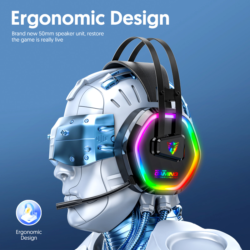 g608 usb wired rgb gaming headset with 7.1