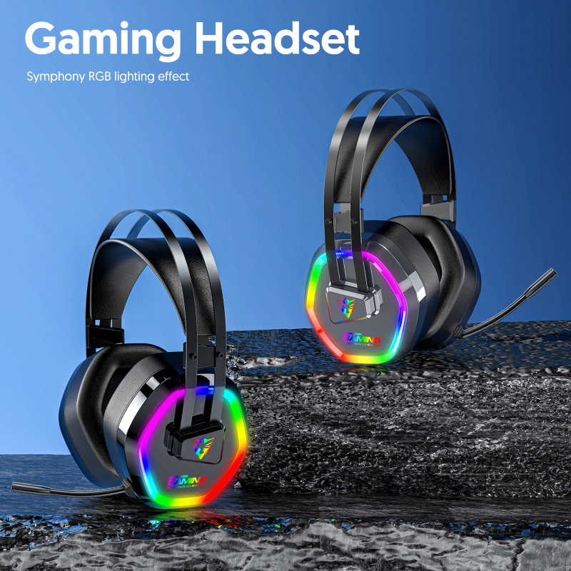 g608 usb wired rgb gaming headset with 7.1