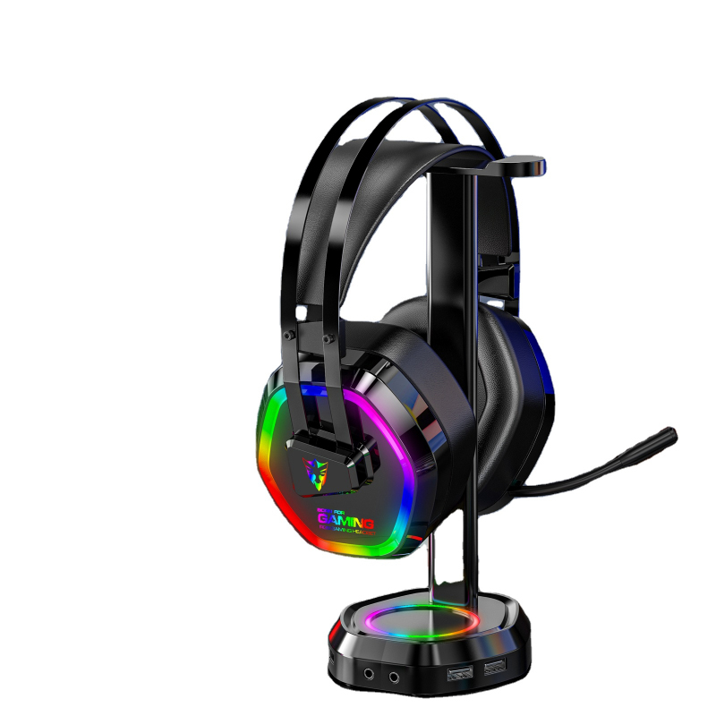 g608 usb wired rgb gaming headset with 7.1