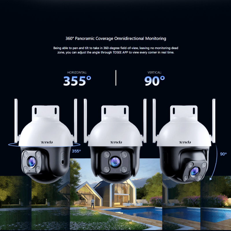 tenda ch3 wca 1080p outdoor wi fi pan/tilt camera