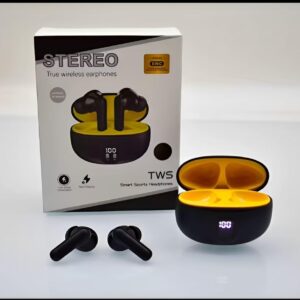 tws in ear stereo gaming earbuds with display & bluetooth